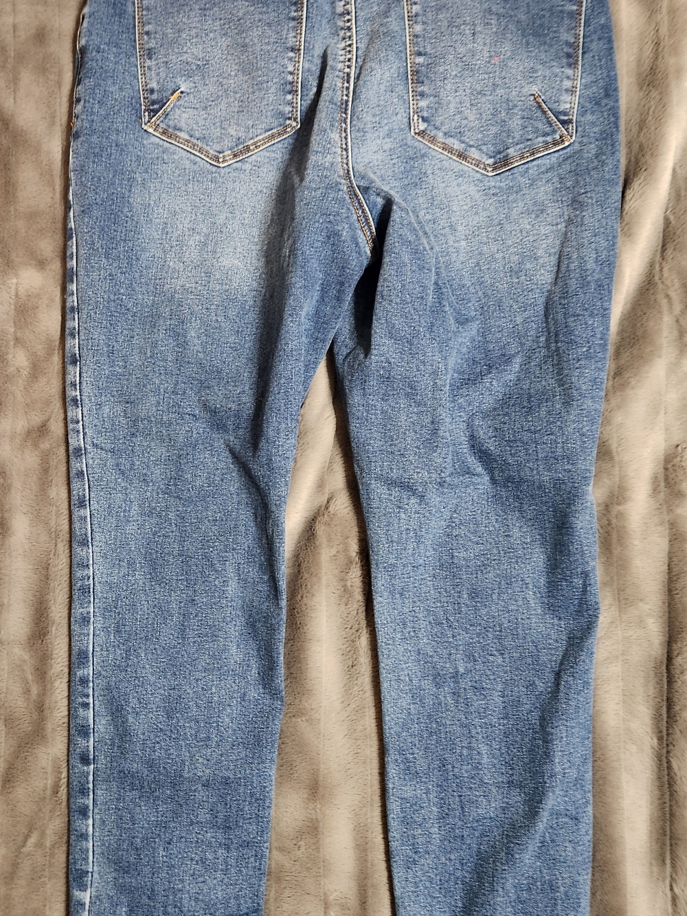 New York & Company Dark Blue Skinny Ankle Jeans
